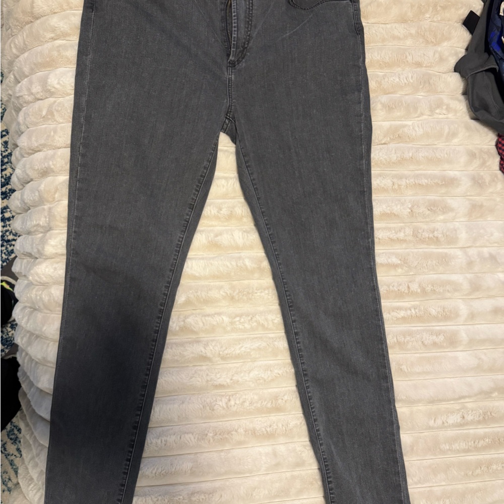 Monfrere Gray Skinny Stretch Denim Jeans